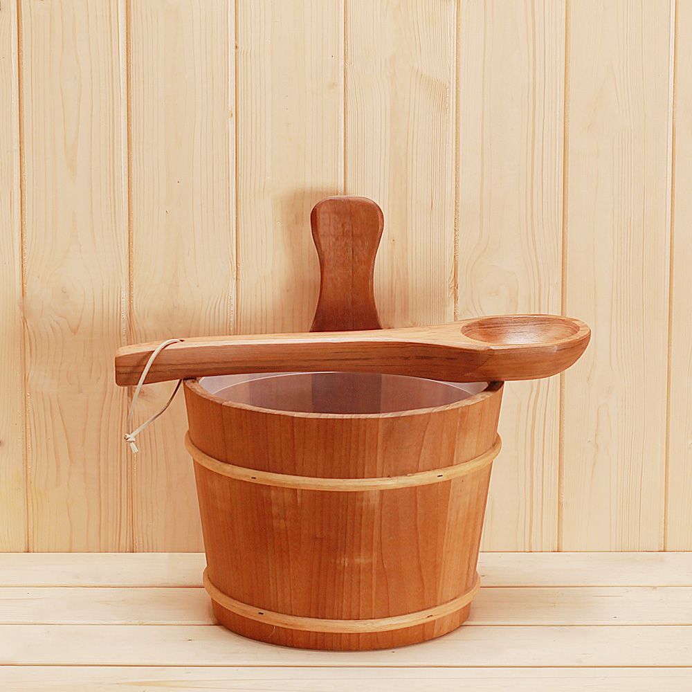 wood sauna bucket