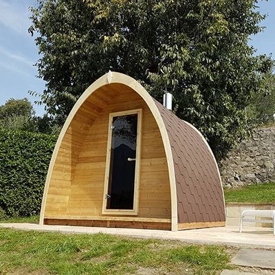 outdoor sauna pods